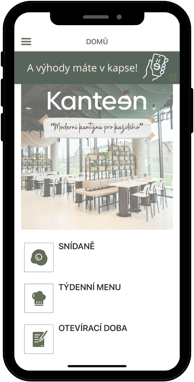 kanteen app screen